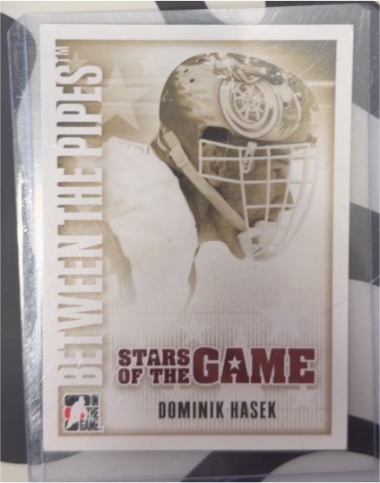 2007-08 In The Game Between the Pipes #63 Dominik Hasek — front