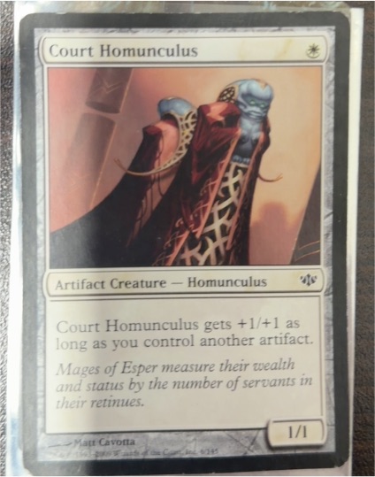 2009 Magic: The Gathering Conflux #6 Court Homunculus — front
