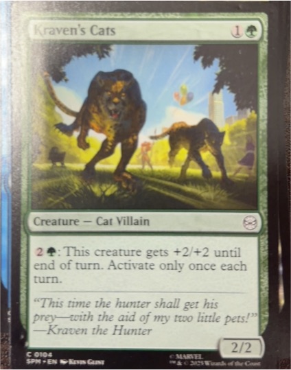 2025 Magic: The Gathering #104 Kraven's Cats — front
