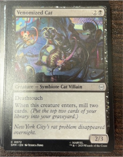 2025 Magic: The Gathering #72 Venomized Cat — front