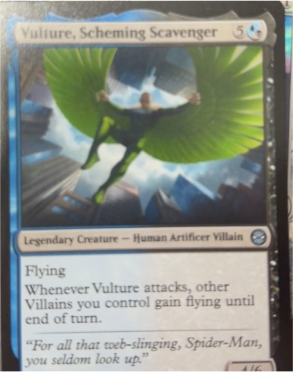 2025 Marvel's Spider-Man Magic: The Gathering #158 Vulture, Scheming Scavenger — front