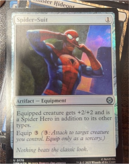 2025 Magic: The Gathering #176 Spider-Suit — front