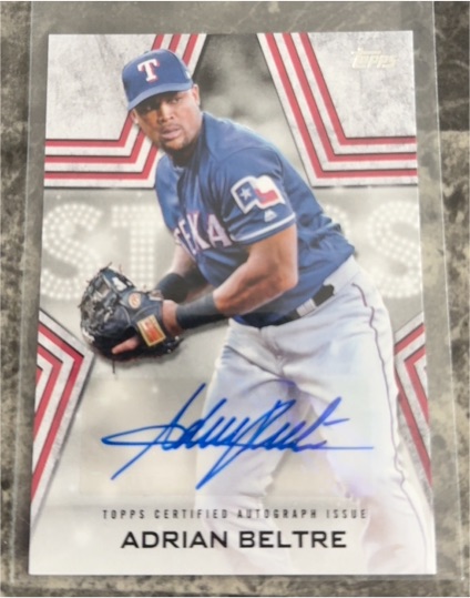 2023 Topps Series 1 Baseball Stars Autograph #BSA-ABE Adrian Beltre — front