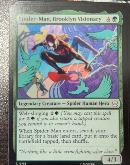 2025 Magic: The Gathering #115 Spider-Man, Brooklyn Visionary — front