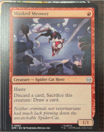 2025 Magic: The Gathering #82 Masked Meower — front