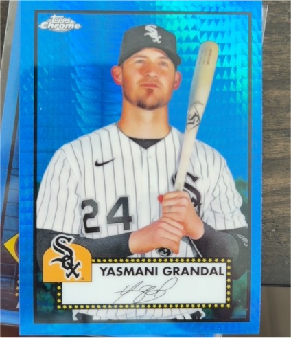 2021 Topps Chrome Platinum Anniversary #220 Yasmani Grandal — front