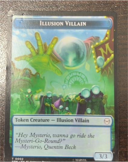 2025 Magic: The Gathering Marvel's Spider-Man #0002 Illusion Villain Token — front