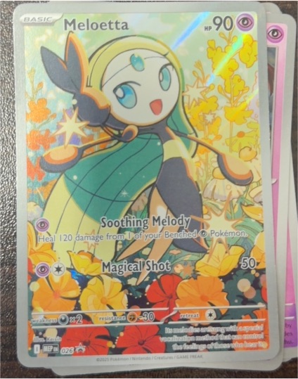 2015 Pokémon #026 Meloetta Mega Evolution Promo — front