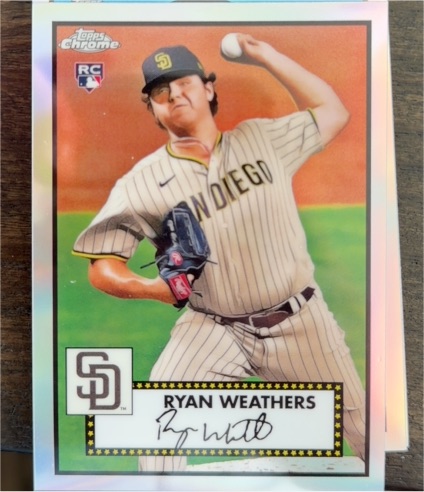 2021 Topps Chrome Platinum Anniversary #81 Ryan Weathers — front
