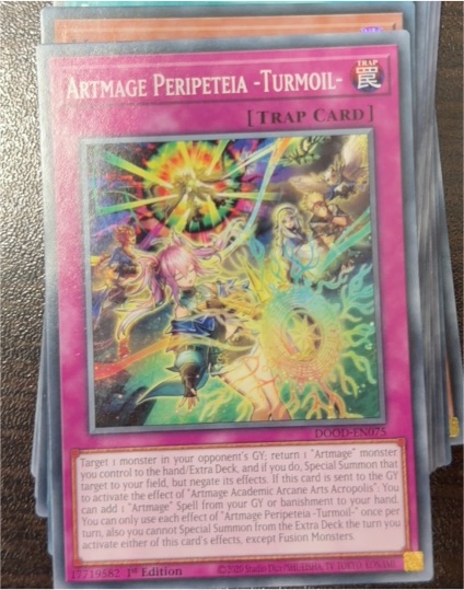 2025 Yu-Gi-Oh! DOOD-EN075 Artmage Peripeteia -Turmoil- — front