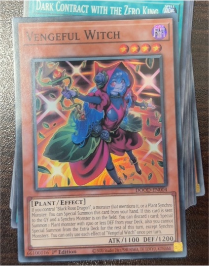 2020 Yu-Gi-Oh! DOOD-EN004 Vengeful Witch — front