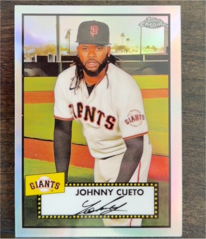 2021 Topps Chrome Platinum Anniversary #132 Johnny Cueto — front
