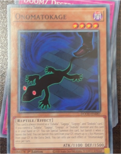 Yu-Gi-Oh! 2020 Doom of Dimensions #DOOD-EN007 Onomatokage — front