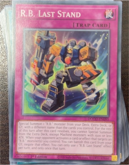 2025 Yu-Gi-Oh! #DOOD-EN095 R.B. Last Stand — front