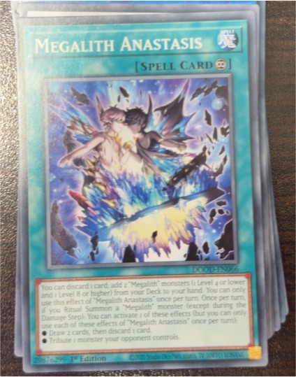 2020 Yu-Gi-Oh! DOOD-EN066 Megalith Anastasis — front