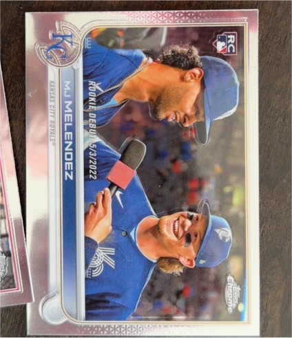 2022 Topps Chrome Update #USC84 MJ Melendez Rookie Debut — front