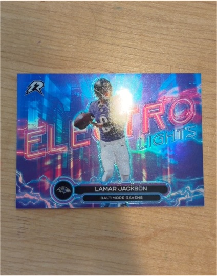 2026 Topps Resurgence Electro Lights #EL-5 Lamar Jackson — front