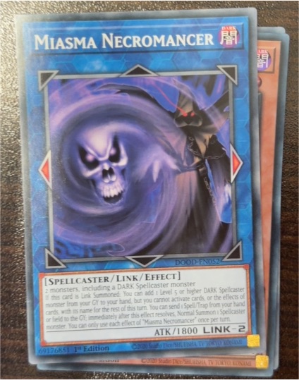 2020 Yu-Gi-Oh! DOOD-EN052 Miasma Necromancer — front
