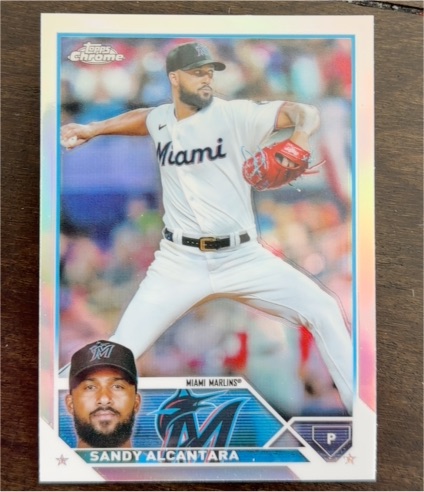 2023 Topps Chrome #74 Sandy Alcantara — front