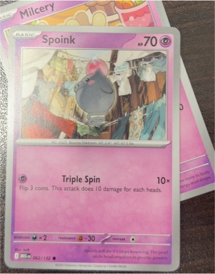 2022 Pokemon #062 Spoink — front