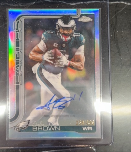 2025 Topps Chrome #BA-AB A.J. Brown — front