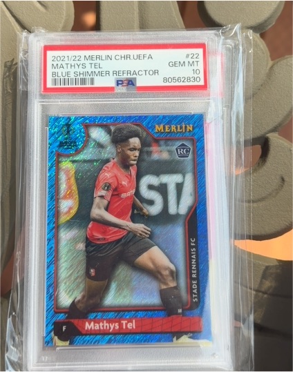 2021-22 Topps Merlin Chrome UEFA #22 Mathys Tel — front