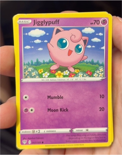 2020 Pokémon Darkness Ablaze #067 Jigglypuff — front