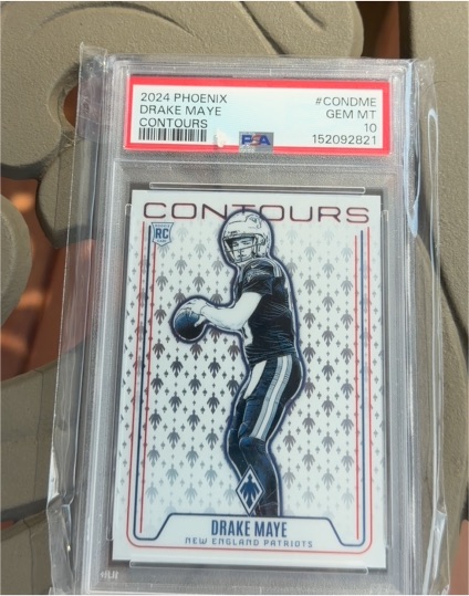 2024 Panini Phoenix #CONDME Drake Maye Contours Rookie — front