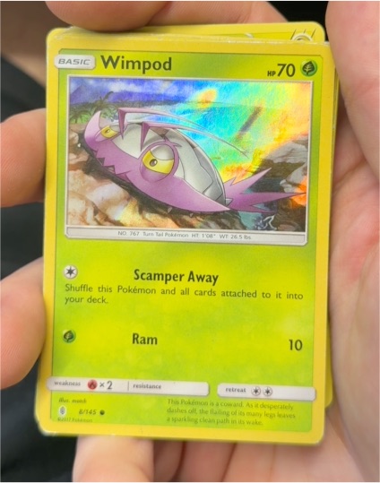 2017 Pokemon Sun and Moon Guardians Rising #8 Wimpod — front