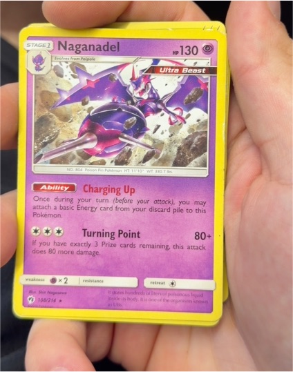 2018 Pokémon SM Lost Thunder #108 Naganadel — front