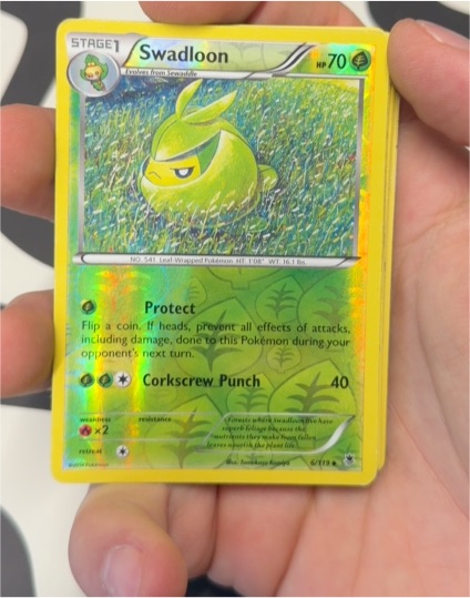 2014 Pokémon TCG XY Phantom Forces #6/119 Swadloon — front