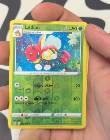 2021 Pokémon Sword & Shield Chilling Reign #005 Ledian — front