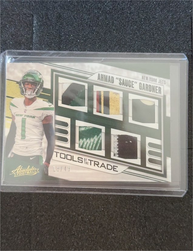 2023 Panini Absolute Tools of the Trade #TOTT-ASG Ahmad "Sauce" Gardner — front
