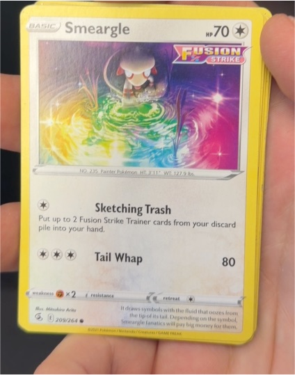2021 Nintendo Fusion Strike #209 Smeargle — front