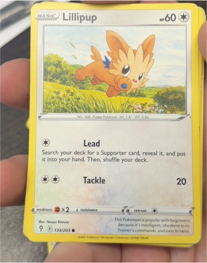 2021 Pokémon TCG Evolving Skies #133 Lillipup — front