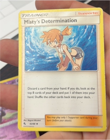 2019 Pokémon Hidden Fates #62 Misty's Determination — front