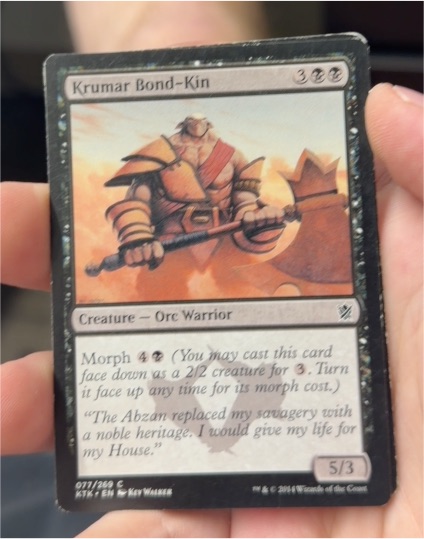 2014 Magic the Gathering Khans of Tarkir #77 Krumar Bond-Kin — front