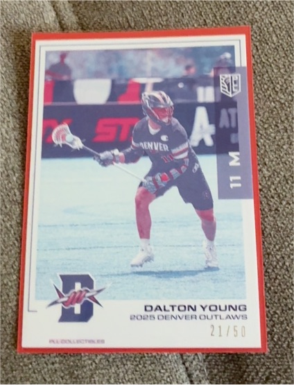 2025 Premier Lacrosse League #21 Dalton Young — front