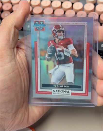 2026 Topps Bowman Chrome The National NSCC Ty Simpson #BUFB-08 — front