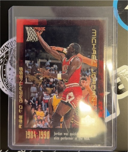 1999 Upper Deck Rise to Greatness #15 Michael Jordan — front