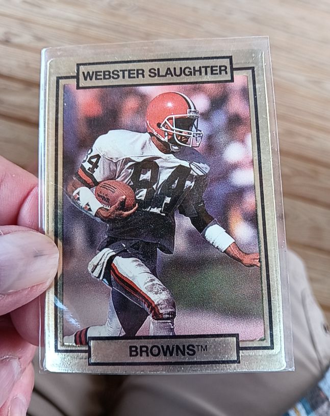 1990 Action Packed #49 Webster Slaughter — front