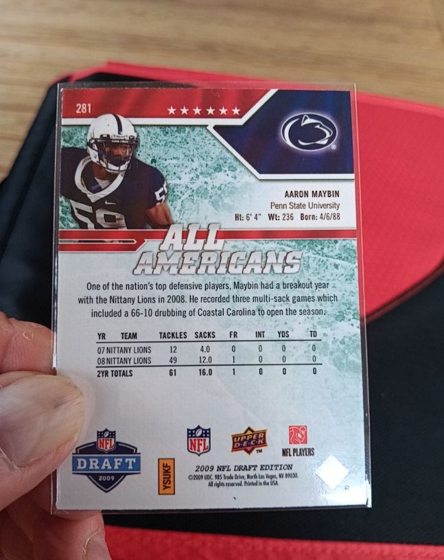 2009 Upper Deck Draft Edition #281 Aaron Maybin — front