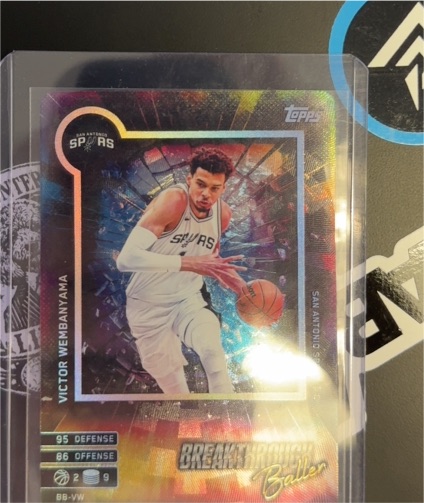 2025-26 Topps Match Attax #BB-VW Victor Wembanyama Breakthrough Baller Spurs — front