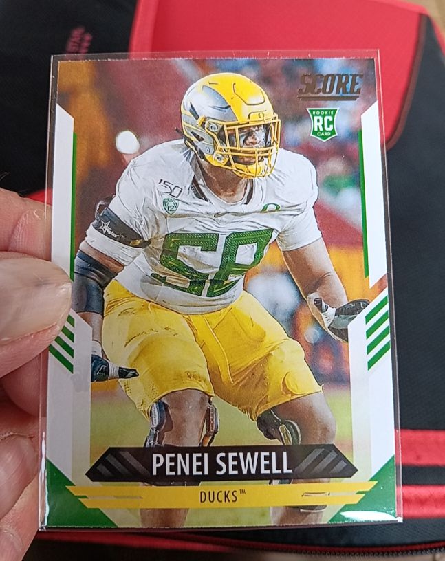 2021 Panini Score #339 Penei Sewell RC Oregon Ducks — front