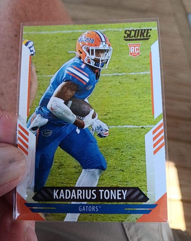2021 Panini Score #372 Kadarius Toney Rookie Card RC Florida Gators — front