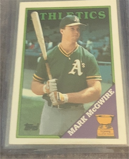 1988 Topps #580 Mark McGwire — front