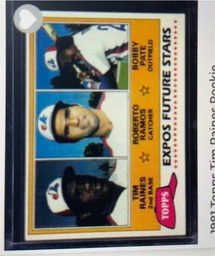 1981 Topps #479 Tim Raines Roberto Ramos Bobby Pate — front