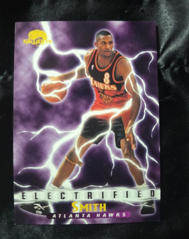 1995-96 SkyBox Premium #277 Steve Smith Atlanta Hawks Electrified — front
