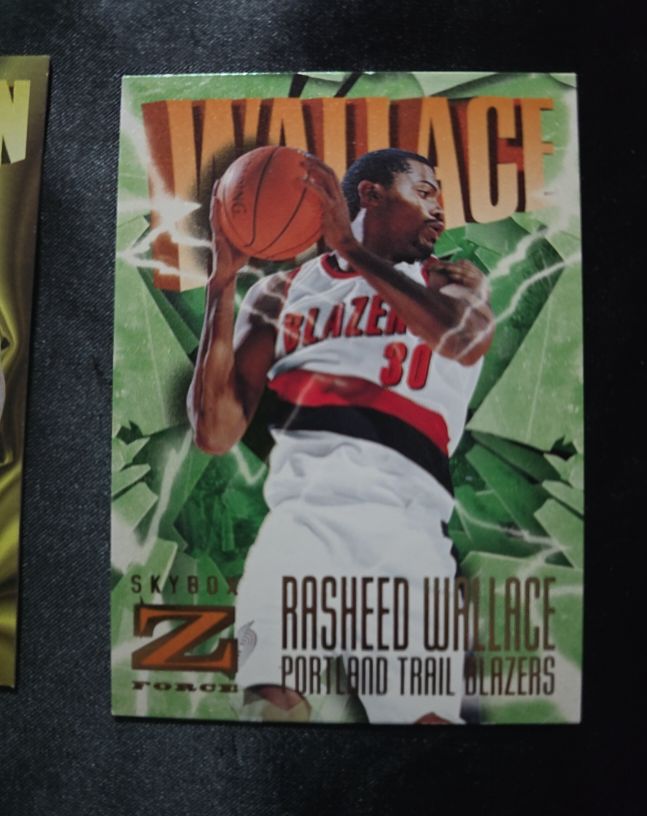 1996-97 Skybox Z-Force #130 Rasheed Wallace — front
