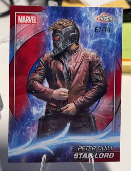 2025 Topps Chrome Marvel Studios #42 Peter Quill Star-Lord — front